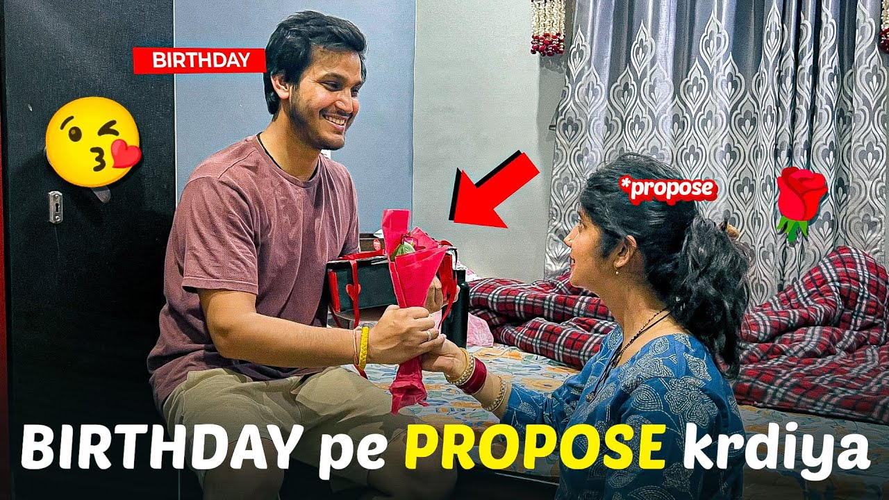 Rupali proposed me on her knee on my birthday 😍 I got Emotional 🥹