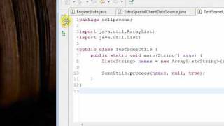 Using the Fast View feature in Eclipse Net Worth