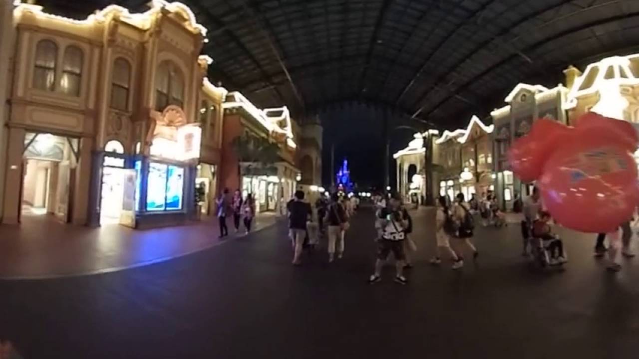 Vr Disney 夜のワールドバザール ディズニーランド Youtube