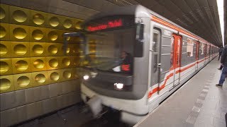 Czech Republic, Prague, metro ride from Můstek to Staroměstská