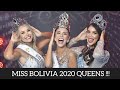 MEET THE NEW MISS BOLIVIA 2020 QUEENS!