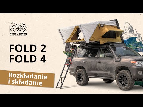 Namioty dachowe OFFLANDER FOLD - Rozkładanie i składanie