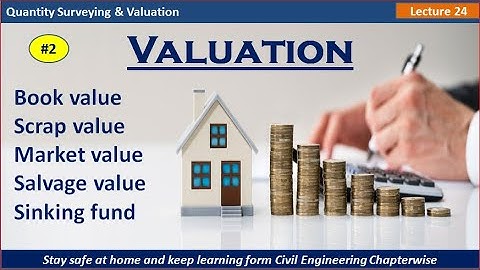 Sinking Fund / Book Value / Scrap Value / Market Value / Salvage Value / Valuation part 2