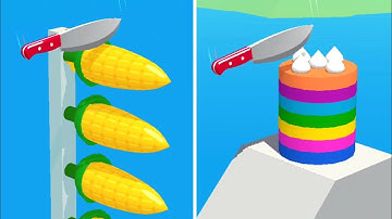 Slice It All Gameplay! Satisfying and Relaxing ASMR Slicing Video