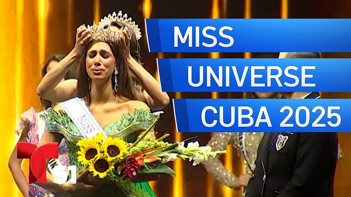 Coronan a Lina Luaces como Miss Universe Cuba 2025