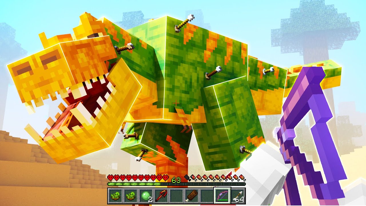 OTO JAK PRZETRWAŁEM w PREHISTORYCZNYM ŚWIECIE DINOZAURÓW w MINECRAFT HARDCORE