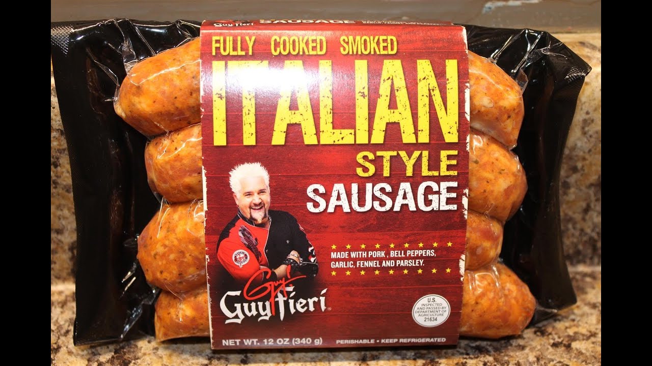 Guy Fieri: Italian Style Sausage Food Review
