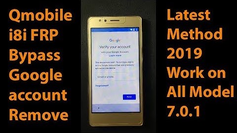QMobile i8i Google Account Remove ByPass Testd Method 2019 - How To Google Account QMobil i8i FRP