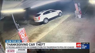Three Teenagers arrested after drive-by shootings, stolen vehicle chase in Lawrence Co.