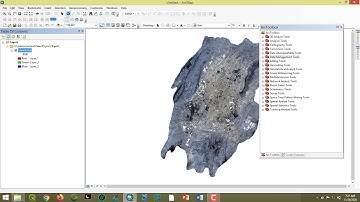 how to remove the black background from landsat image in arcmap