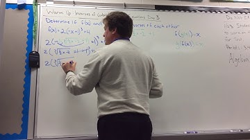 Inverses of Cubic/Cube Root Equations Day 3A