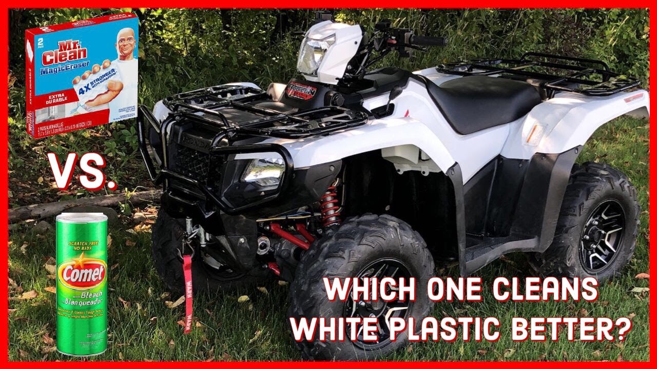 How To Clean White ATV Plastic?! Which Works Better Comet or Magic