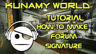 How to do a Forum Signature Tutorial