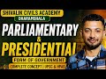 PARLIAMENTARY AND PRESIDENTIAL FORM OF GOVERNMENT