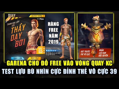 Free Fire | Garena Cho Lại Đồ FREE Vào Vòng Quay Kim Cương - Test Lựu Bù Nhìn Thẻ Vô Cực 39 Cực Đỉnh