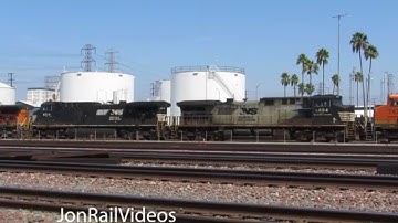 9/6/21 NS 4314/NS 4004 back to back and more trains spotted in Hobart & Commerce, CA