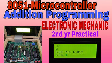 8051-Microcontroller(+) Addition Programming Electronics mechanic 2nd year By pankaj buddhe