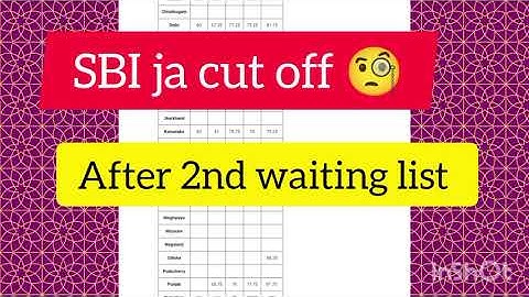 SBI Clerk 2nd waiting list out 😃 Cut off kya rhi watch #sbija23 #waitinglist #expectedcutoff #sbi