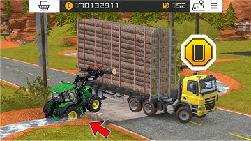 Wood Loading With 3 Players In Fs18 | Fs18 Multiplayer Gameplay | Timelapse