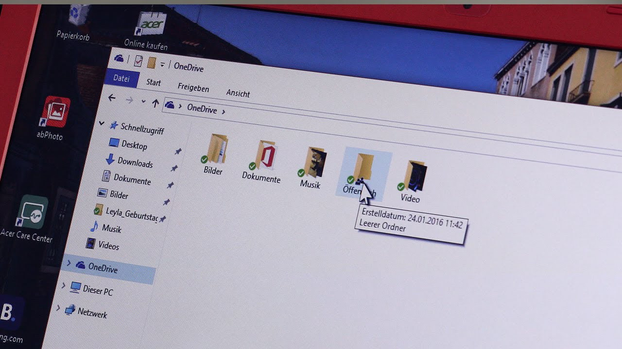  New Update  Windows 10 - OneDrive, alles verfügbar via Internet