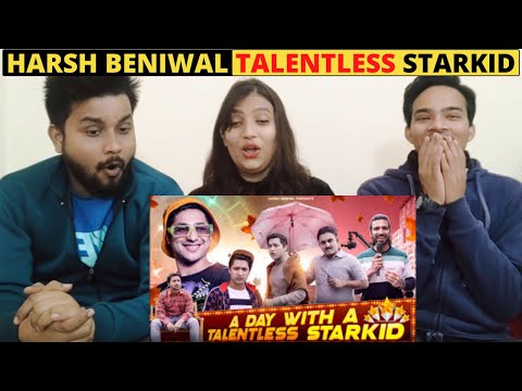 A DAY WITH A TALENTLESS STARKID - Harsh Beniwal | Reaction Video | Trendminati