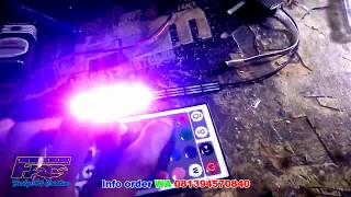 Strobo RGB remot miniatur bus