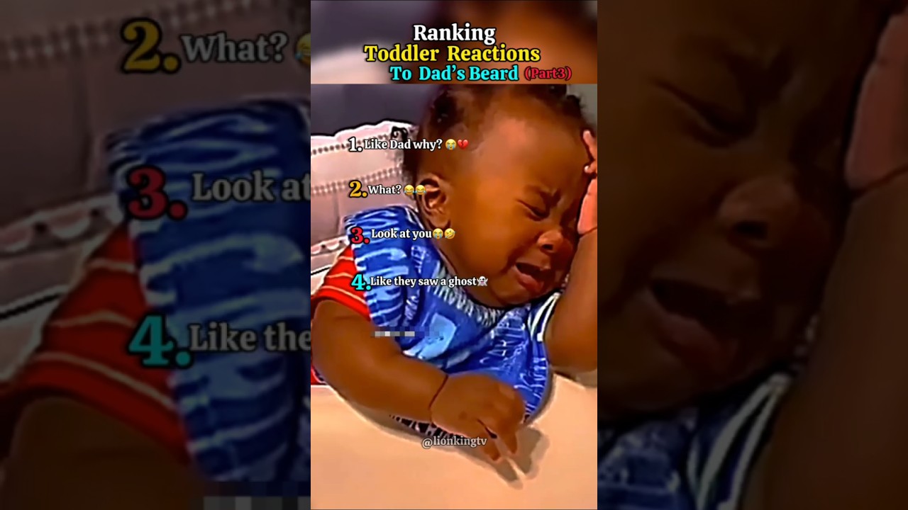 Ranking Toddler Reactions To Dad's Beard 👶🏼 part 3