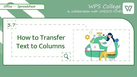 [WPS Office] Excel 3.7: Text to Columns [Tutorial]