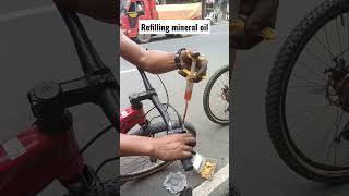 Refilling Mineral Oil