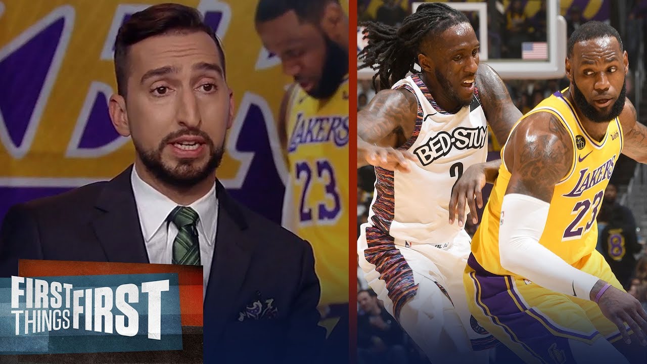 The Lakers 104-102 game against Nets is a big loss — Nick Wright | NBA | FIRST THINGS FIRST