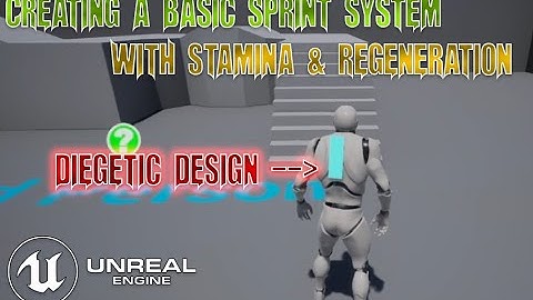 UE4 - Basic Sprint System with Stamina and Regeneration pt.2 (Diegetic UI Design)