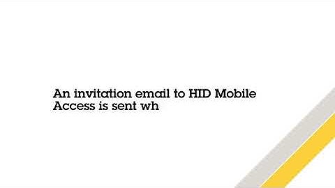 How to set up HID Mobile Access