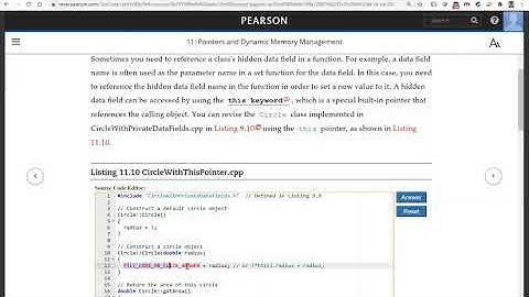 Daniel Liang C++ Section 11.11