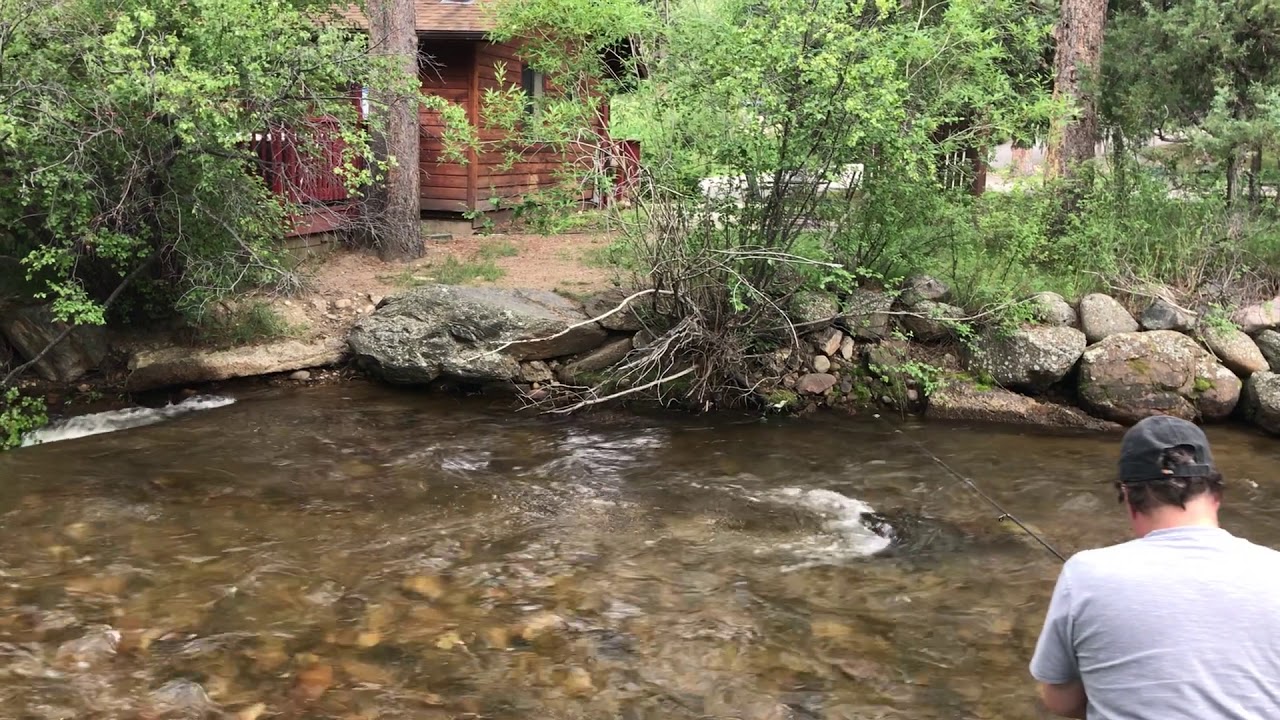 Fishing at Estes Park on the Fall River, Deer Crest Resort