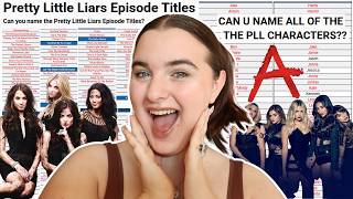 testing my Pretty Little Liars knowledge on Sporcle yet again