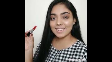 MAC RUBY WOO LIP SWATCH #youtubeshorts #shorts #macrubywoo #redlipsticks #shortsindia #lipswatch