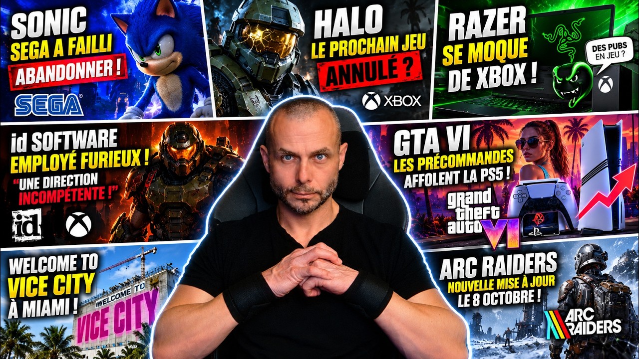 🔥ACTU GAMING DU JOUR (25 Septembre): GTA VI : Xbox S’INQUIÈTE face à la PS5 ! Prochain HALO annulé ?
