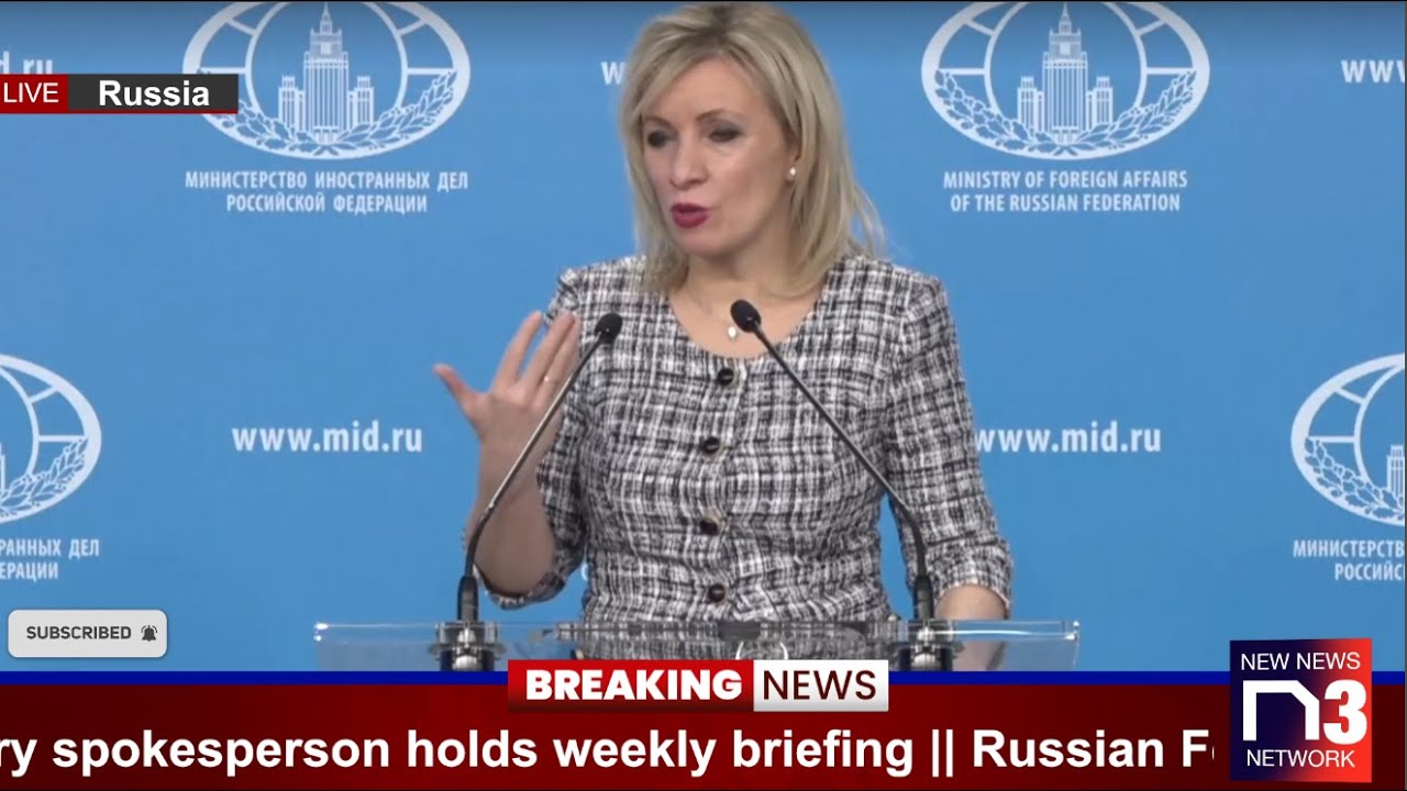 LIVE: Russian Foreign Ministry spokesperson holds weekly briefing || ukraine vs russia || 25-02-2022