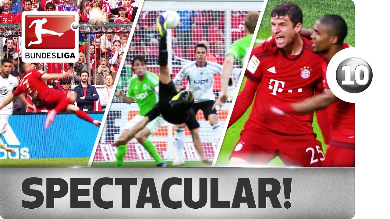 Top 10 Acrobatic Goals - Updated – Modeste, Müller & Lewandowski