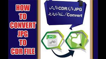 How to convert jpg to cdr file II jpg to cdr II