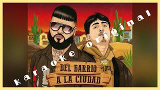 T3R Elemento y Farruko - Del Barrio A La Ciudad " Karaoke "