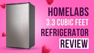 hOmeLabs Mini Fridge - 3.3 Cubic Feet Under Counter Refrigerator