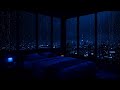 Happy New Year 🎉 10 Hours of Perfect Rain Cozy Blue Window Ambience for Deep Sleep Focus & Relaxing