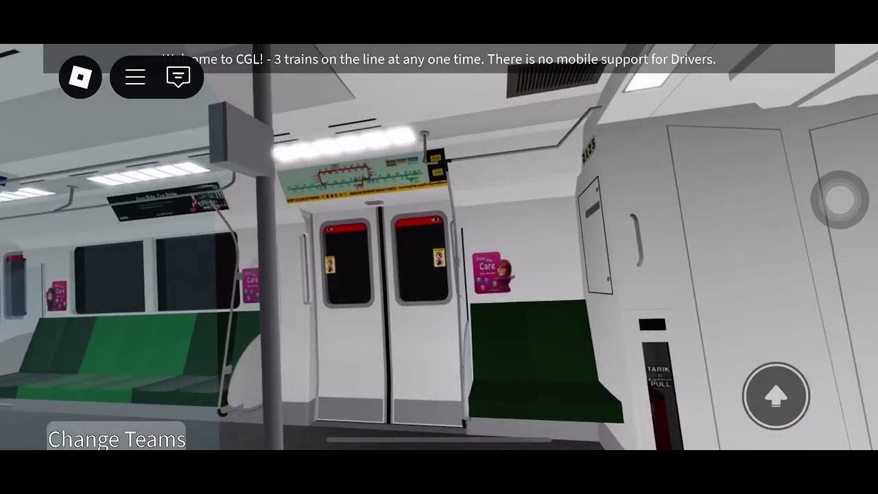 Roblox CGL Train ride from Tanah Merah to Changi Airport this KHI motor not bad.