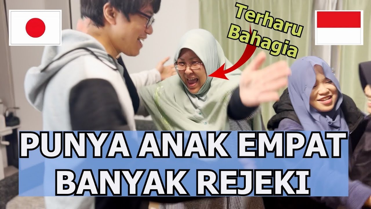 ISTRI JEPANG LANGSUNG PELUK KETIKA PERTAMA KALI DI KASIH HADIAH KEJUTAN SERENTAK DARI 4 ANAKNYA