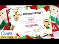 DIY Christmas Elf Adoption Certificate with Canva and FREE Templates | Customized Dollar Tree Elves