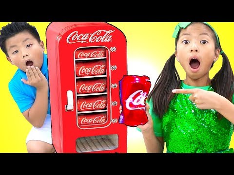 Coke On Sale Near Me - Wendy Pretend Playing with Coke Vending Machine Soda Toys for Kids