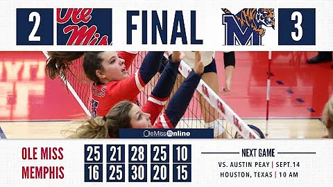HIGHLIGHTS | Ole Miss Volleyball vs. Memphis 2-3 (...