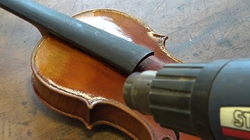 Violin maker Peter Westerlund Part 74b. Making cracquelle
