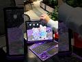 iPad keyboard ✨ Violet Cyber Shift — Enter Your Neon Realm #tablet #ipadkeyboard #gadgets #violet